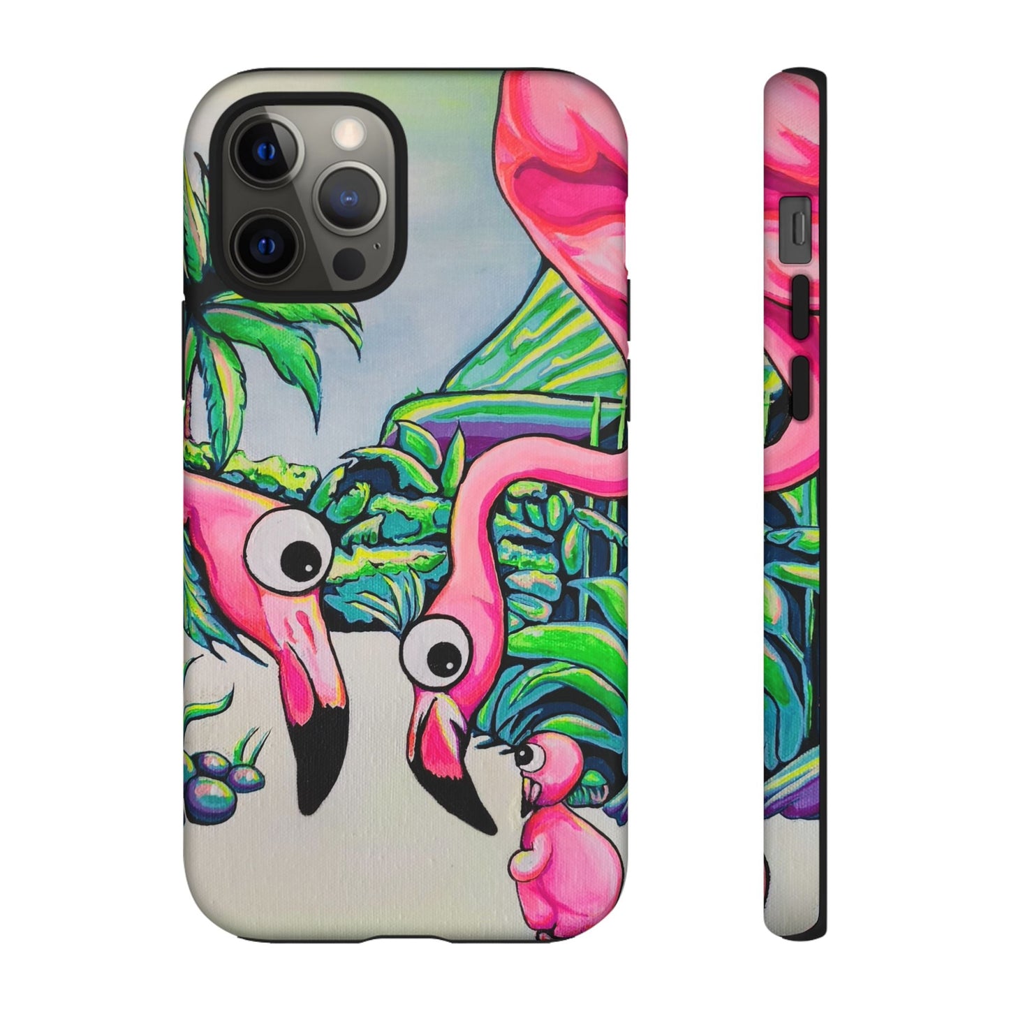Cyclops Flamingo Family Tough Phone Case