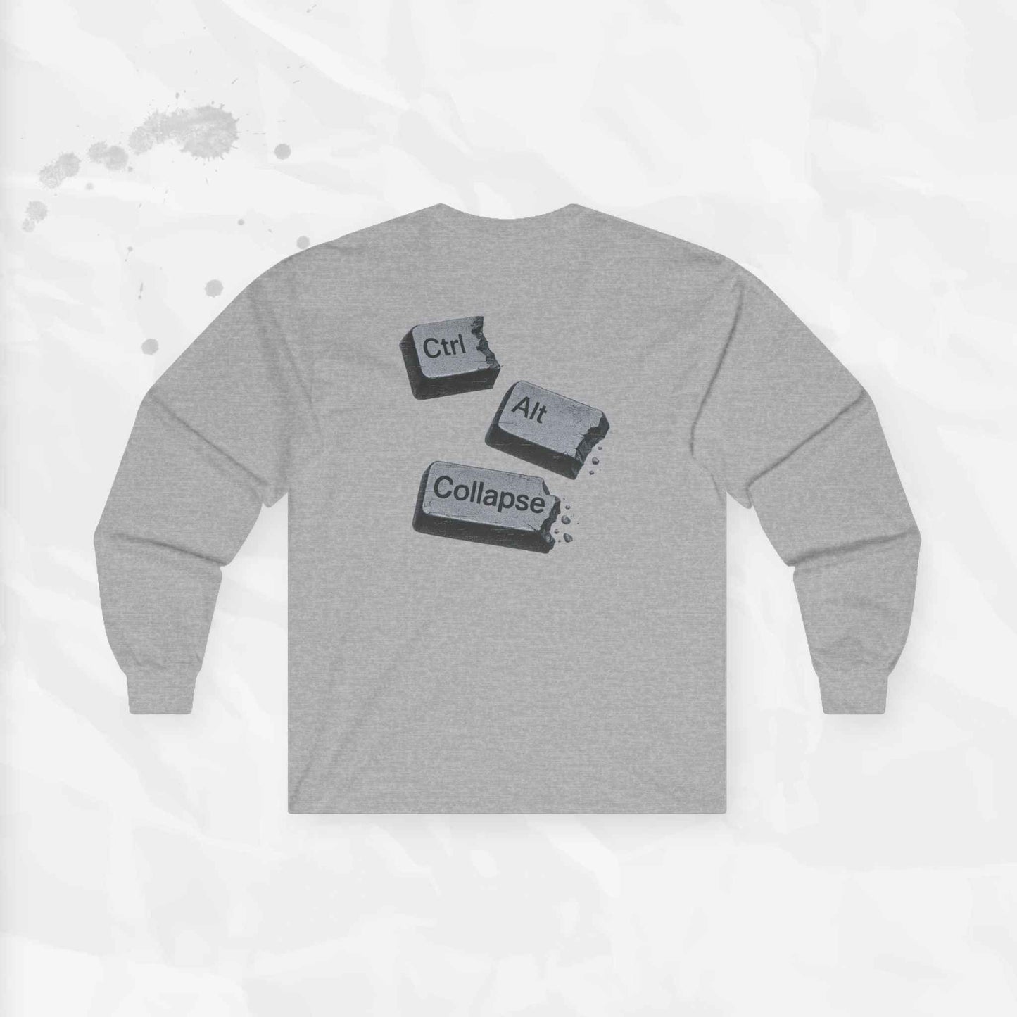 Ctrl Alt Collapse - Long Sleeve T-Shirt