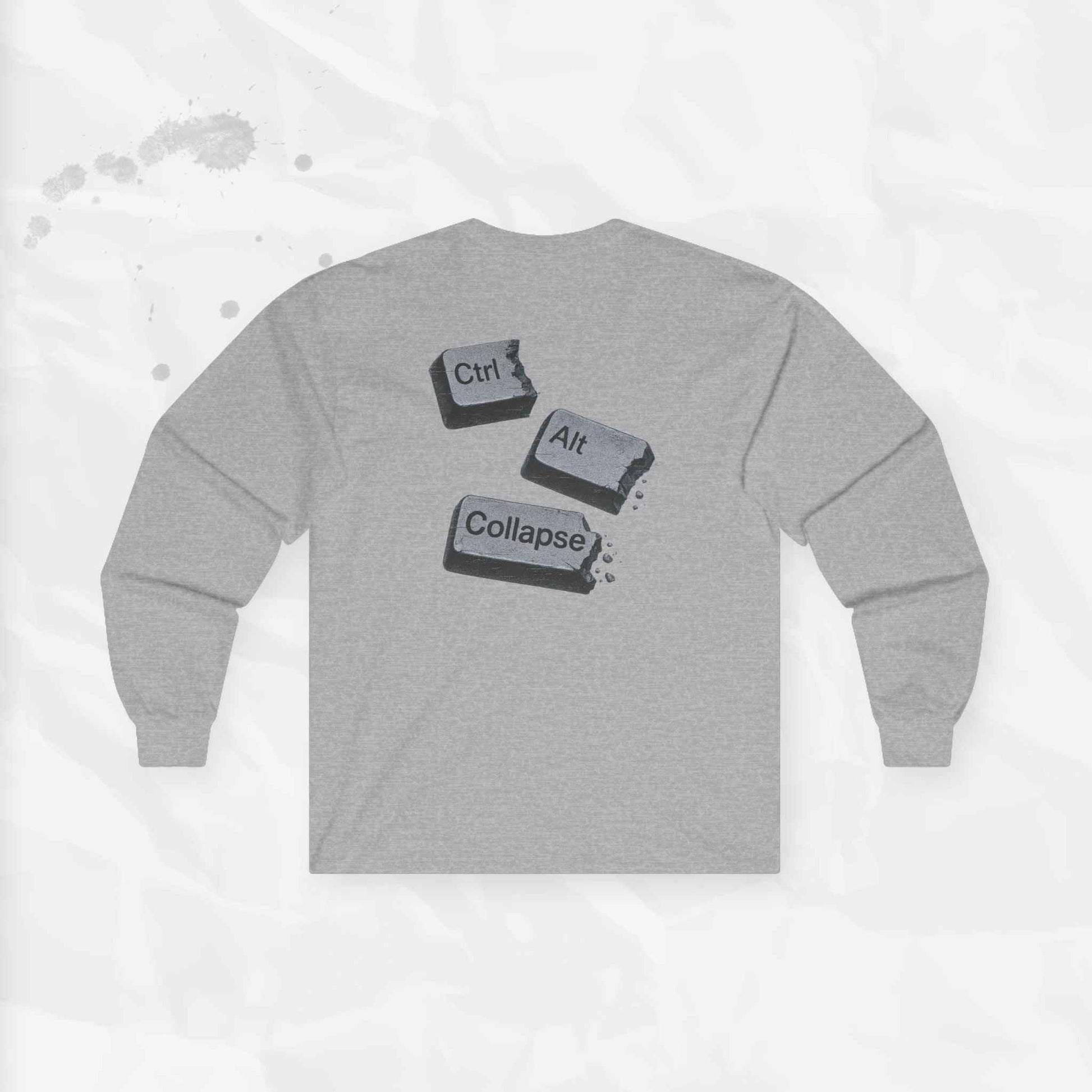 Ctrl Alt Collapse - Long Sleeve T-Shirt