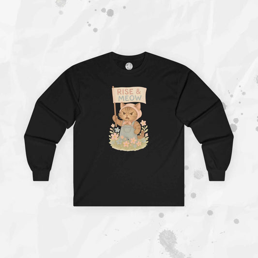 Rise & Meow - Long Sleeve T-Shirt