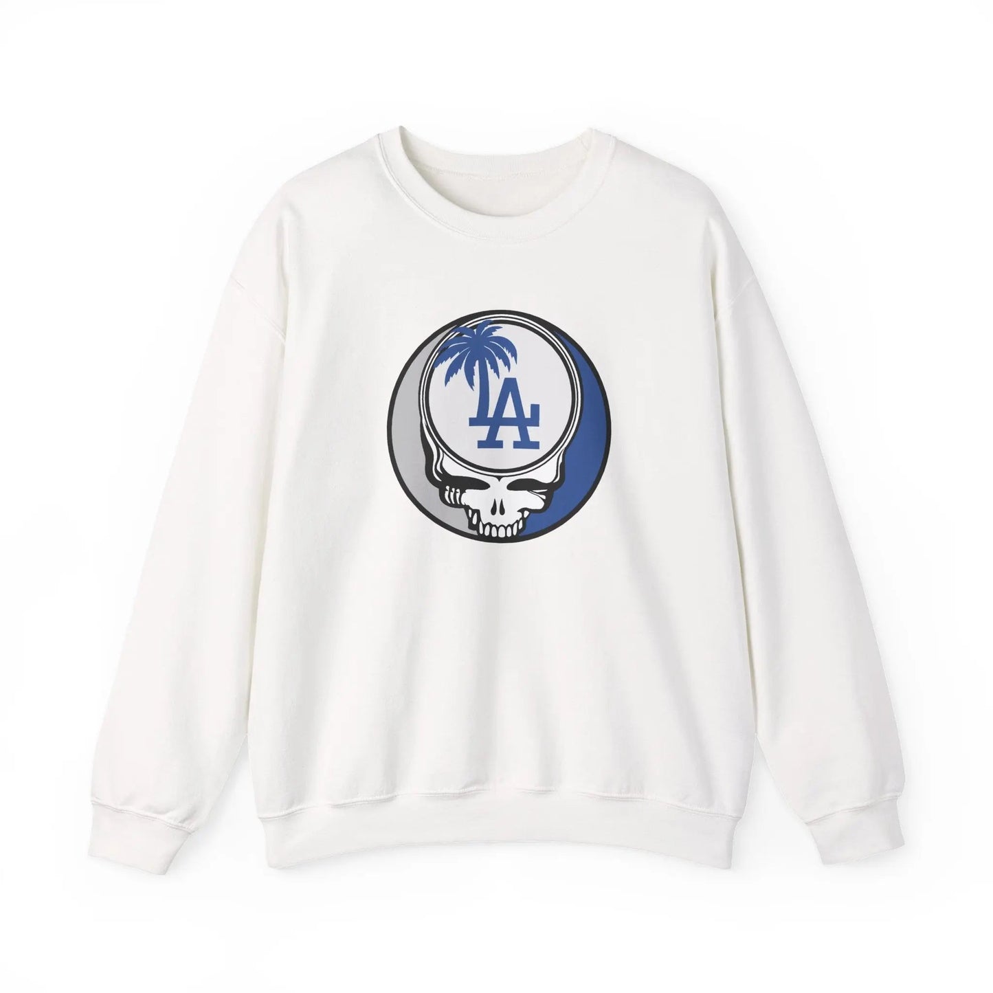 Los Angeles Dodgers Original Stealie Grateful Dead Crewneck Grateful Dead Sweatshirt