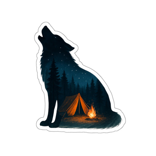 Moonlit Howl Die-Cut Sticker