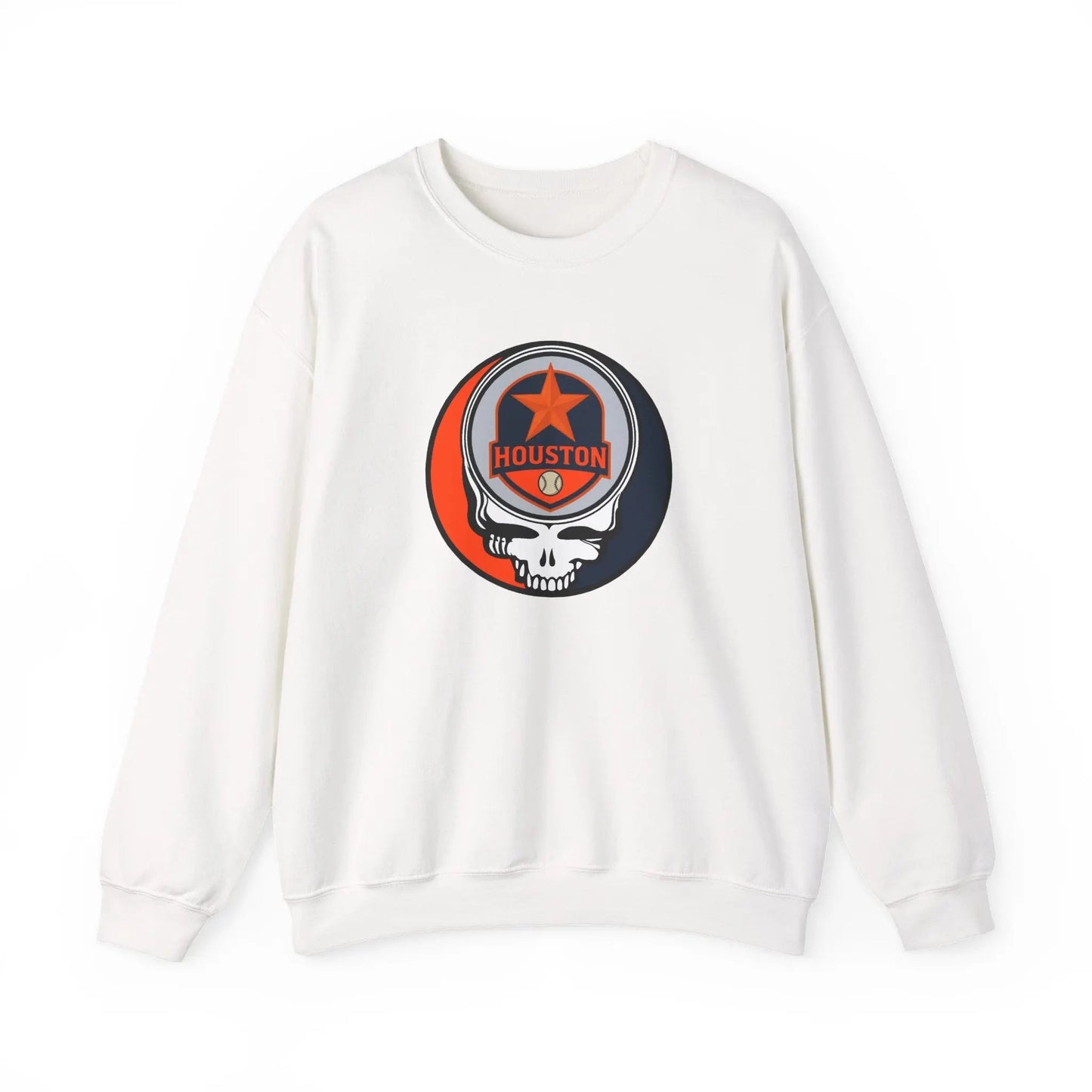Houston Astros Original Stealie Grateful Dead Crewneck Grateful Dead Sweatshirt