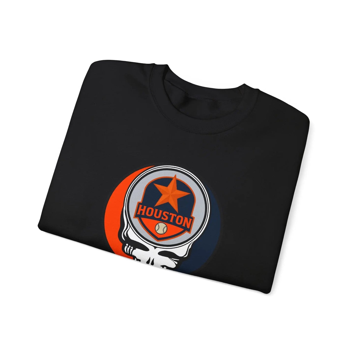 Houston Astros Original Stealie Grateful Dead Crewneck Grateful Dead Sweatshirt