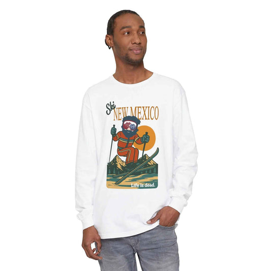 Ski New Mexico - Life is dead.® Mountain Collection Garment-Dyed Long Sleeve T-Shirt
