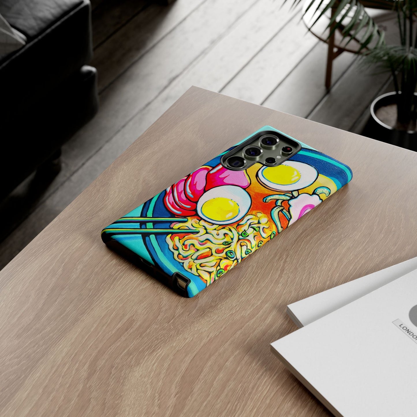 Neon Ramen Tough Phone Case