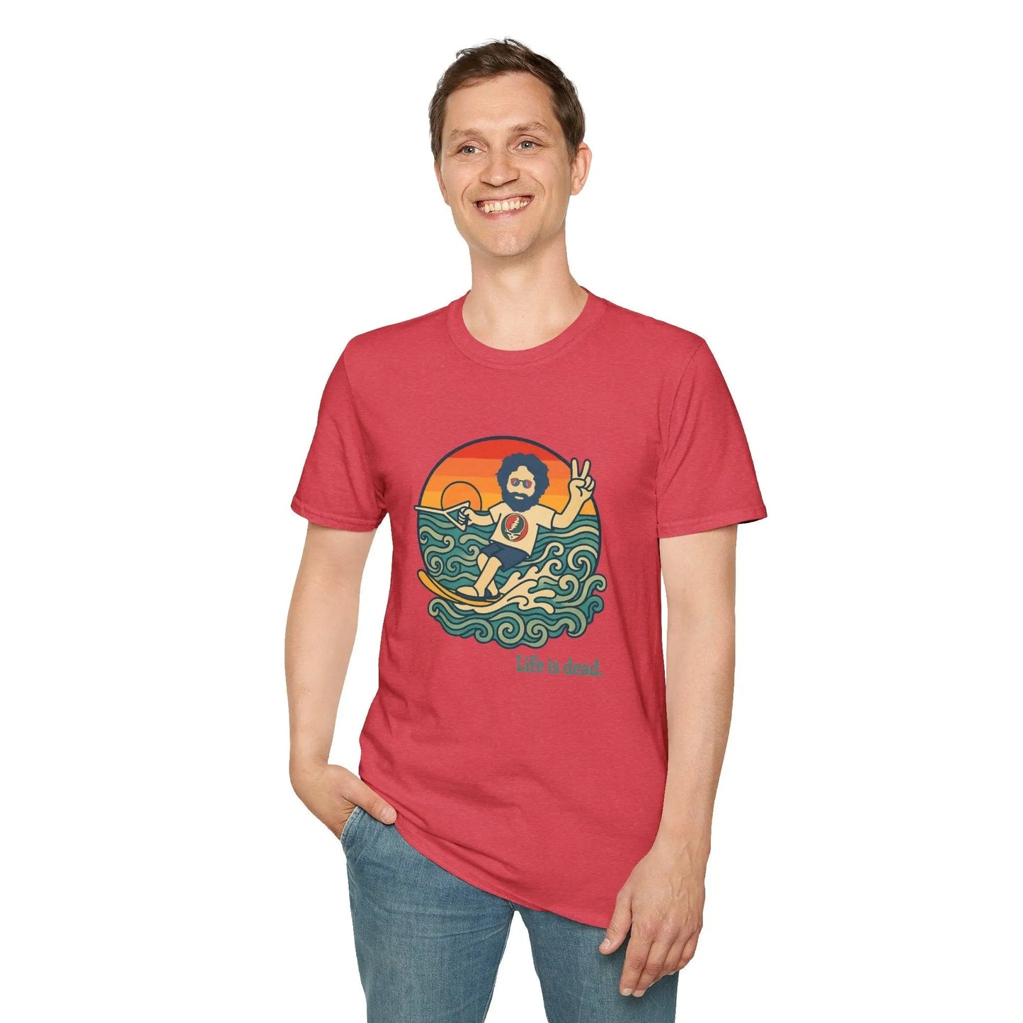 Jerry's Ridin' The Wake Life is dead.® Grateful Dead T-Shirt
