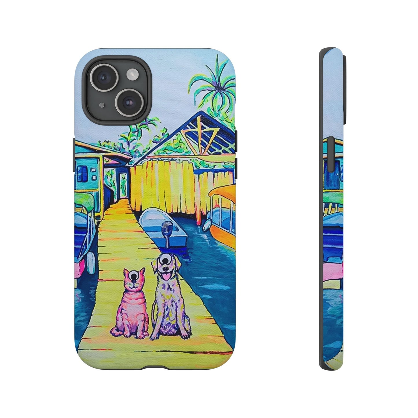Cyclops Cat and Dog in Bocas Tough Phone Case