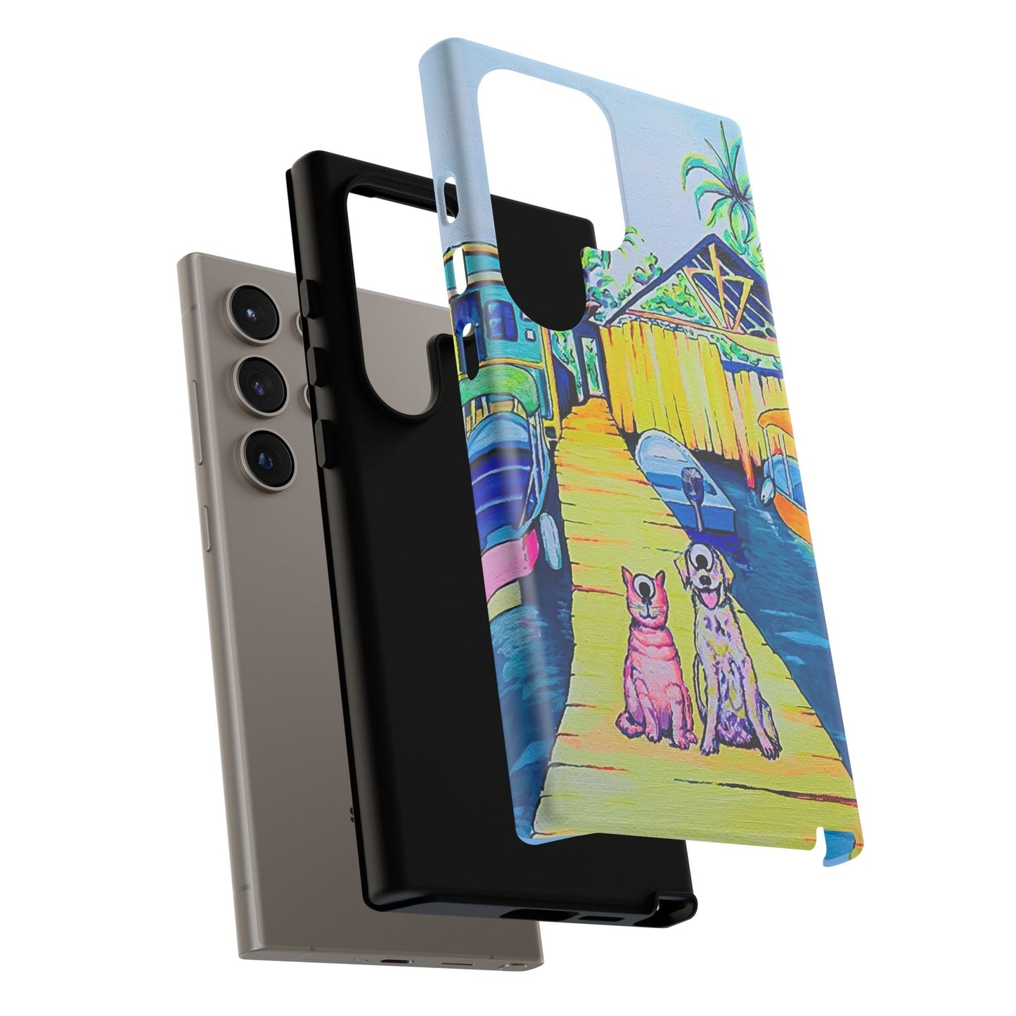 Cyclops Cat and Dog in Bocas Tough Phone Case