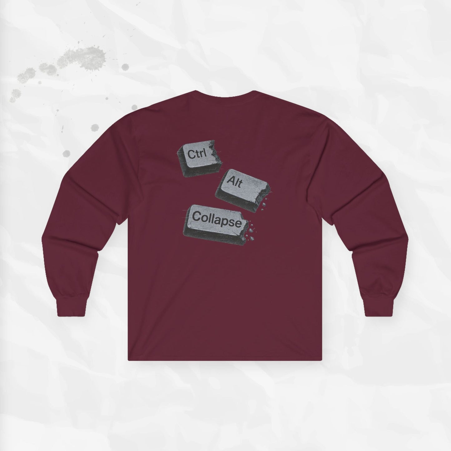 Ctrl Alt Collapse - Long Sleeve T-Shirt