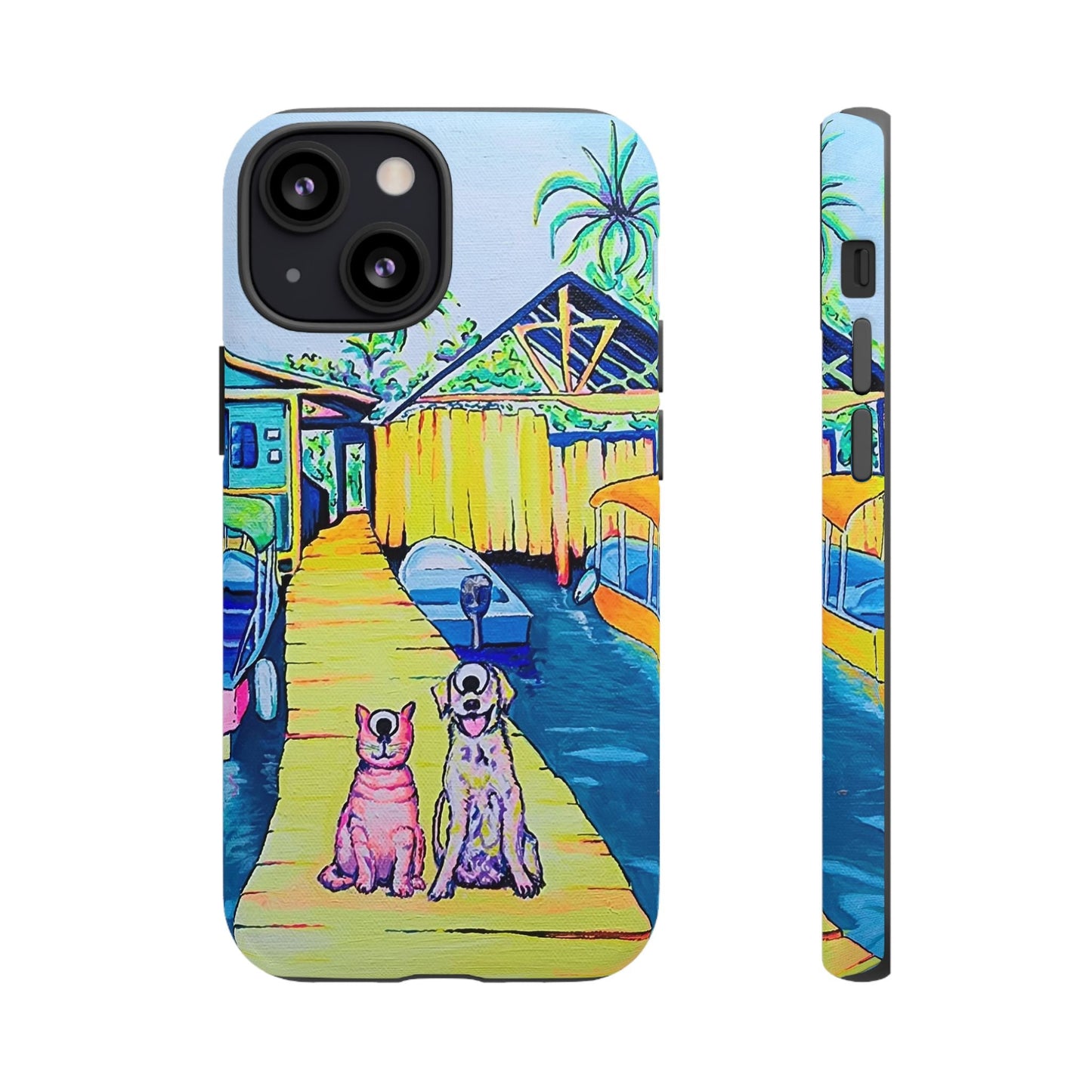 Cyclops Cat and Dog in Bocas Tough Phone Case