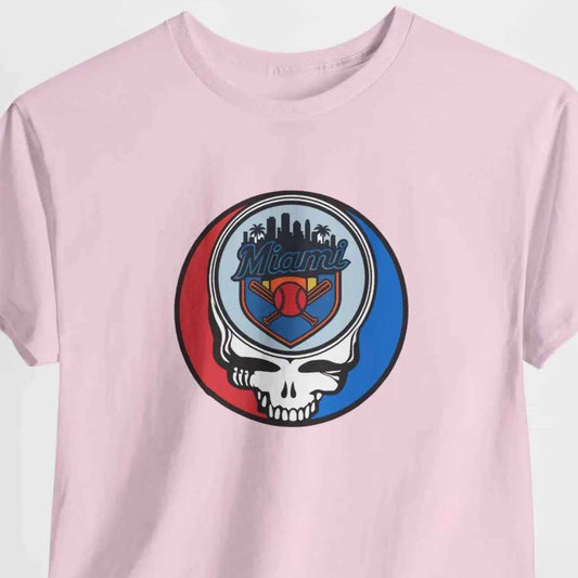 Miami Marlins Original Stealie Grateful Dead T-Shirt