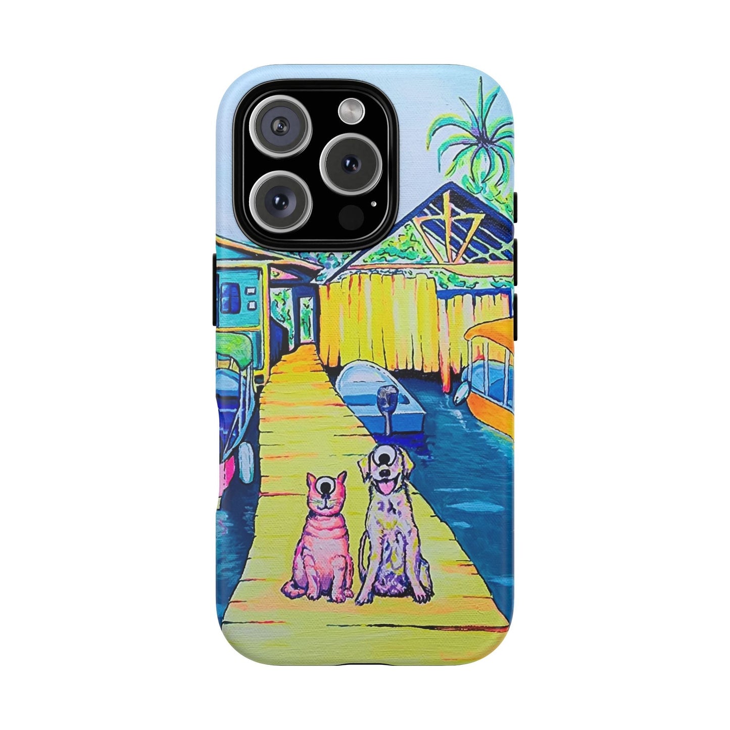 Cyclops Cat and Dog in Bocas Tough Phone Case