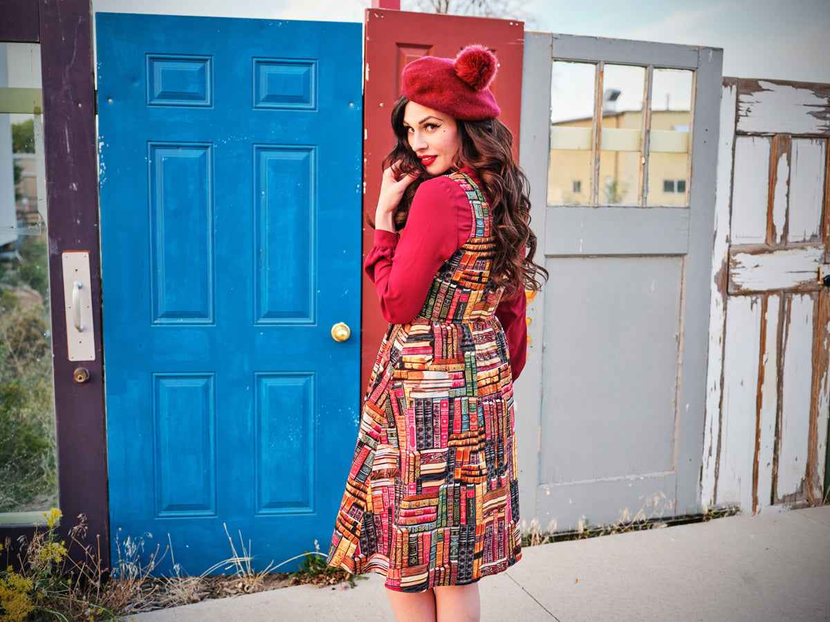 Don't Judge a Book by its Cover Fit & Flare Dress