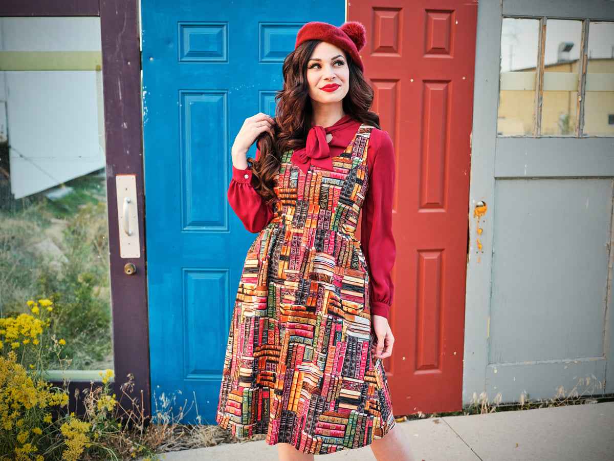 Don't Judge a Book by its Cover Fit & Flare Dress