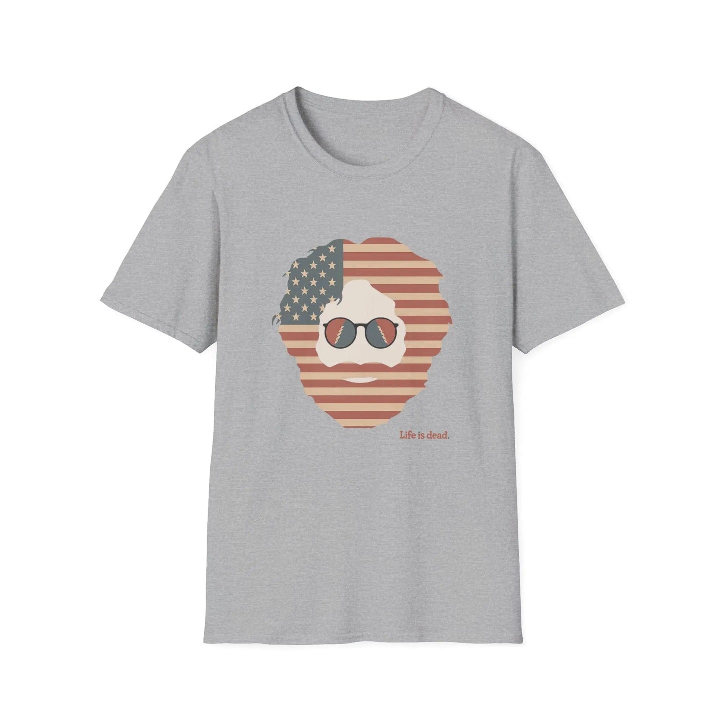 Stars & Stripes Jerry Life is dead.® Grateful Dead T-Shirt