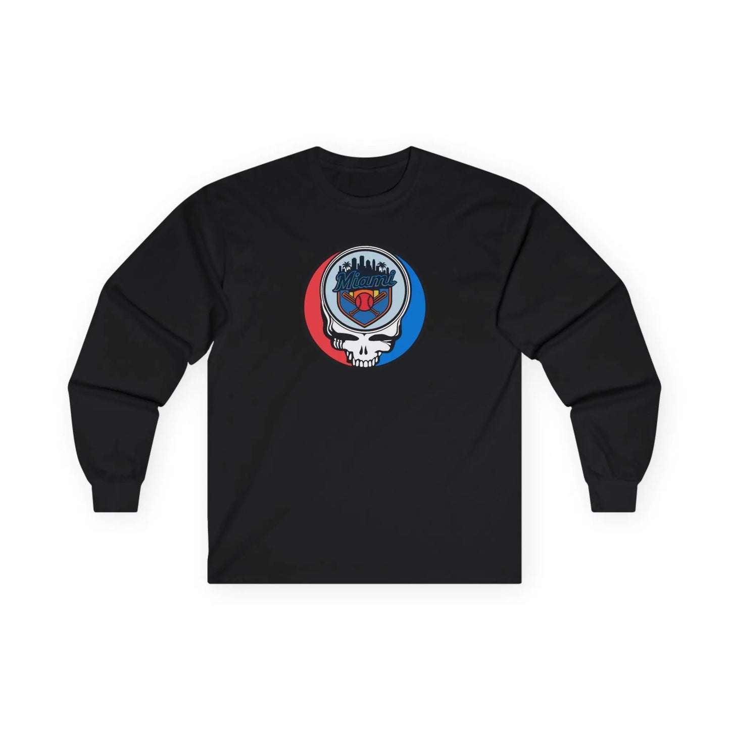 Miami Marlins Original Stealie Long Sleeve T-Shirt