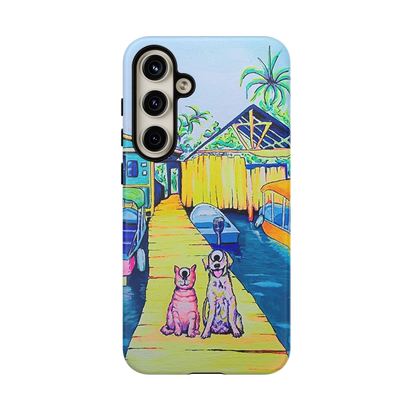 Cyclops Cat and Dog in Bocas Tough Phone Case