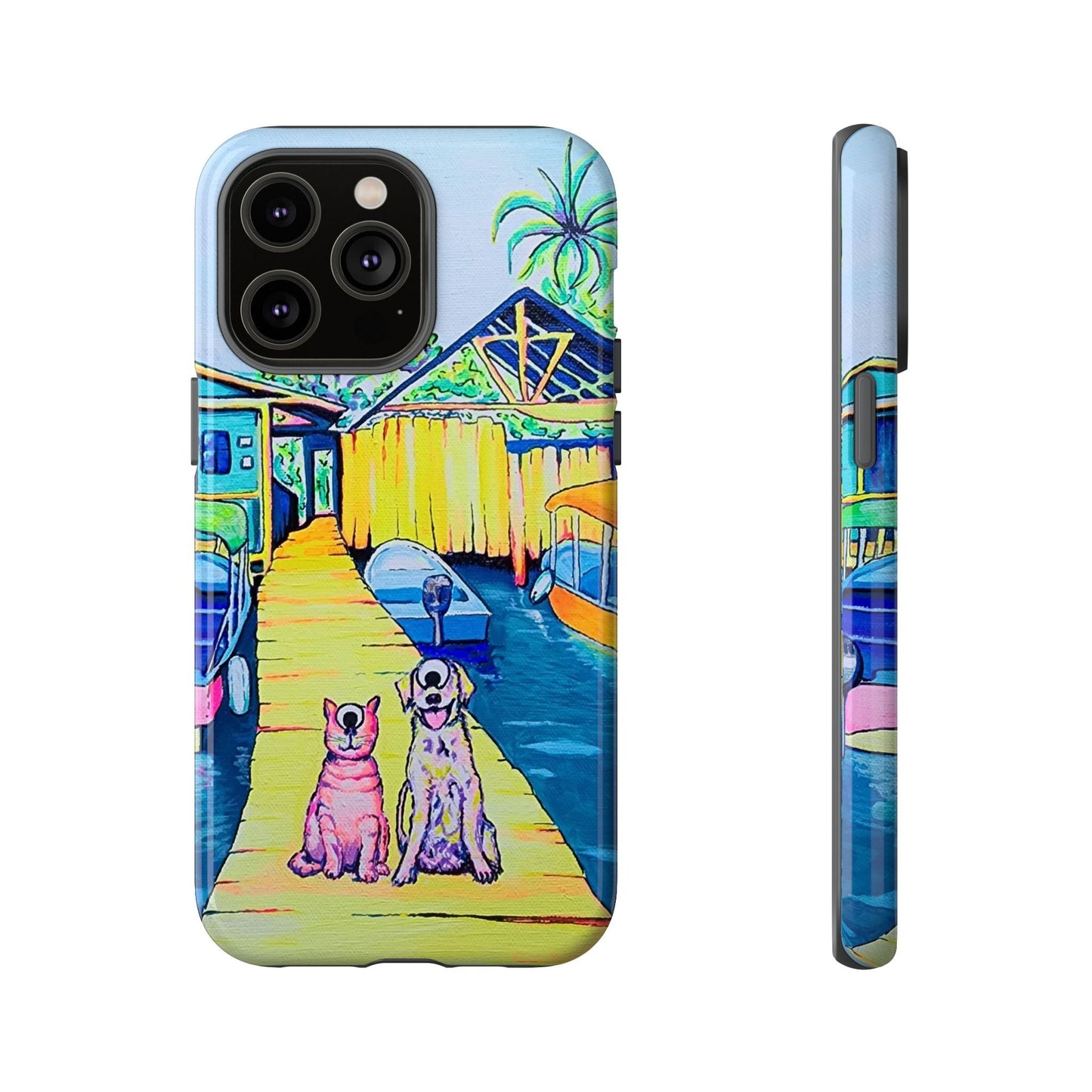 Cyclops Cat and Dog in Bocas Tough Phone Case