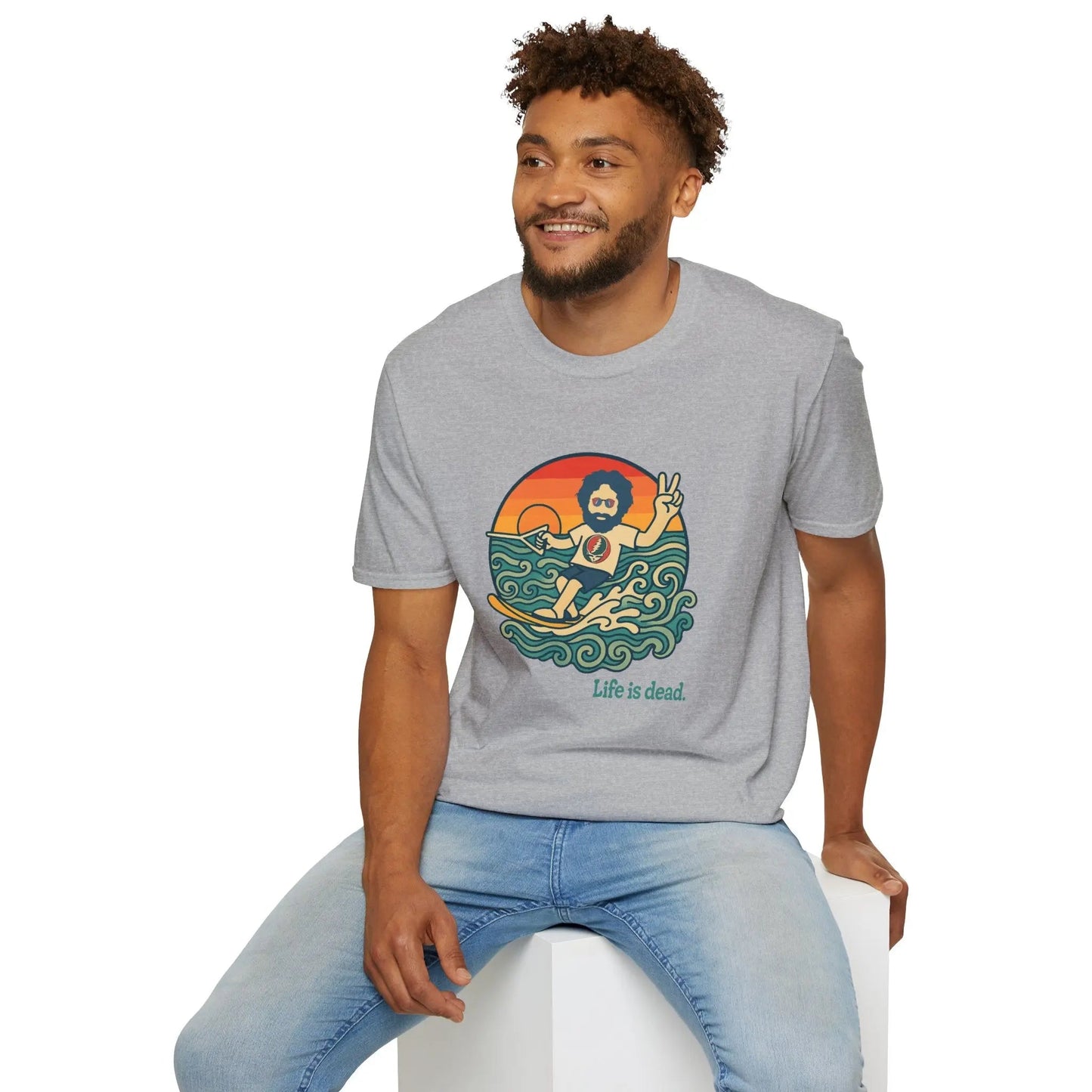 Jerry's Ridin' The Wake Life is dead.® Grateful Dead T-Shirt
