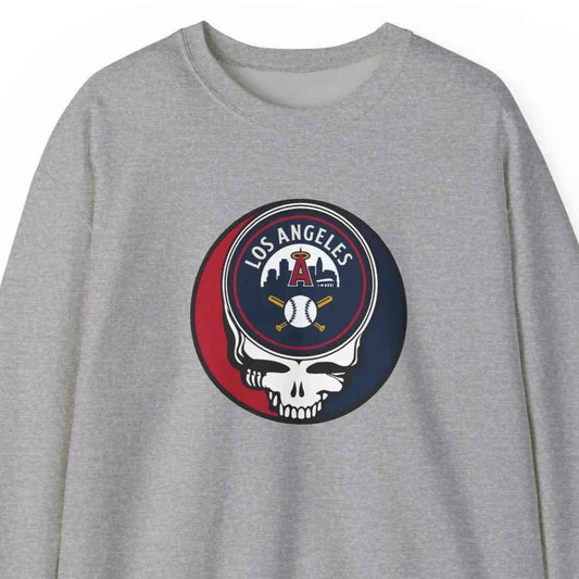 Los Angeles Angels Original Stealie Grateful Dead Crewneck Grateful Dead Sweatshirt