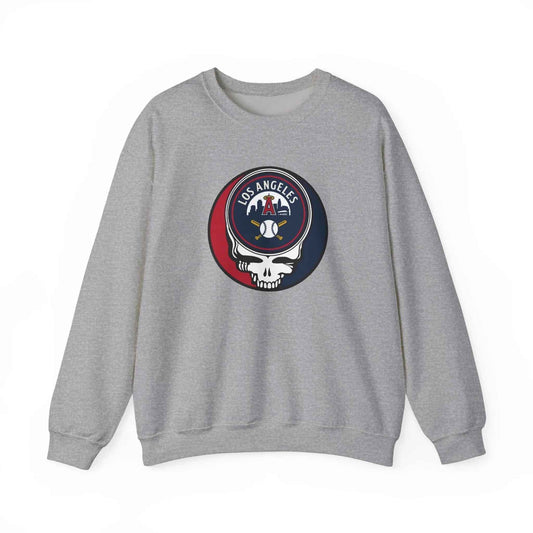 Los Angeles Angels Original Stealie Grateful Dead Crewneck Grateful Dead Sweatshirt