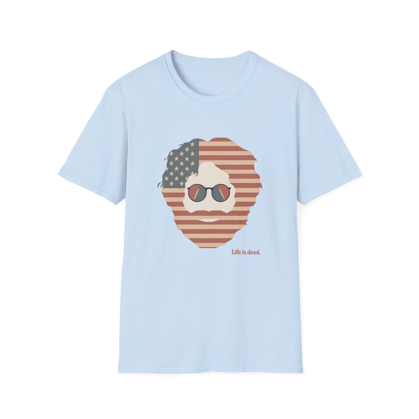 Stars & Stripes Jerry Life is dead.® Grateful Dead T-Shirt