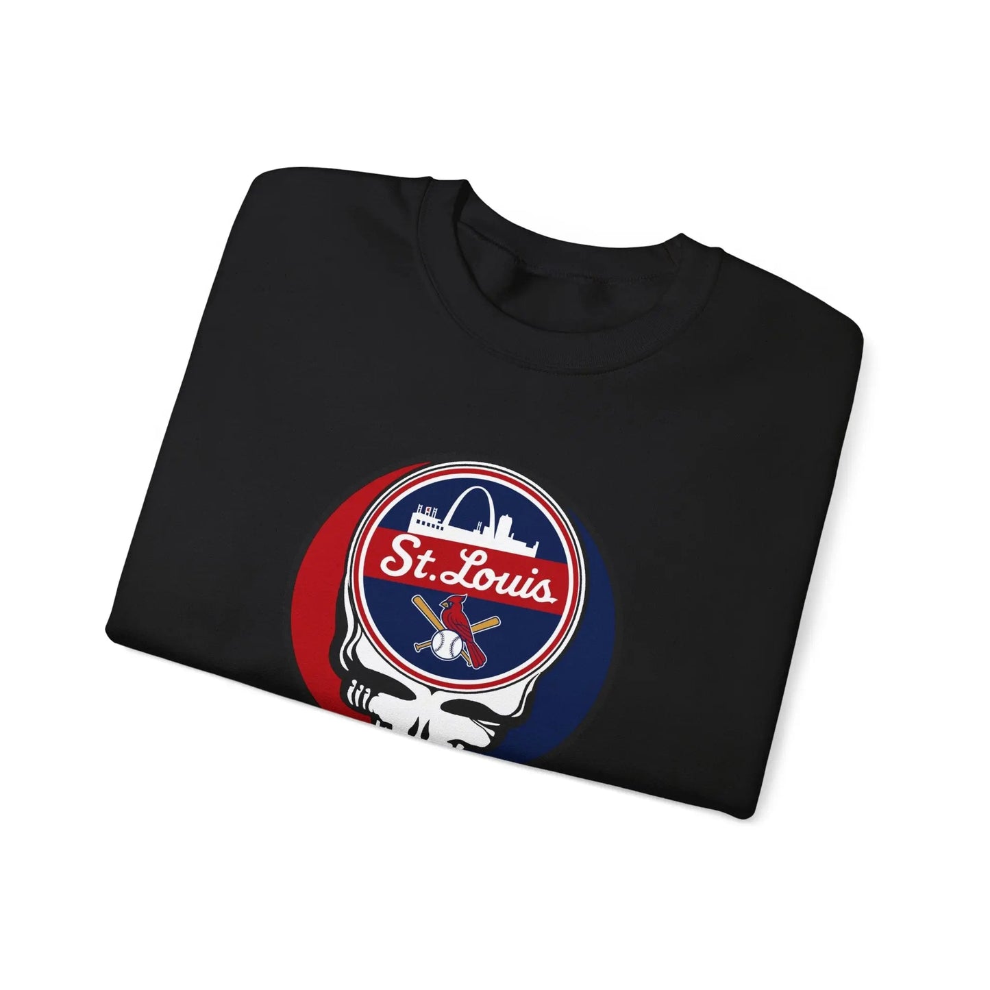 St. Louis Cardinals Original Stealie Grateful Dead Crewneck Grateful Dead Sweatshirt