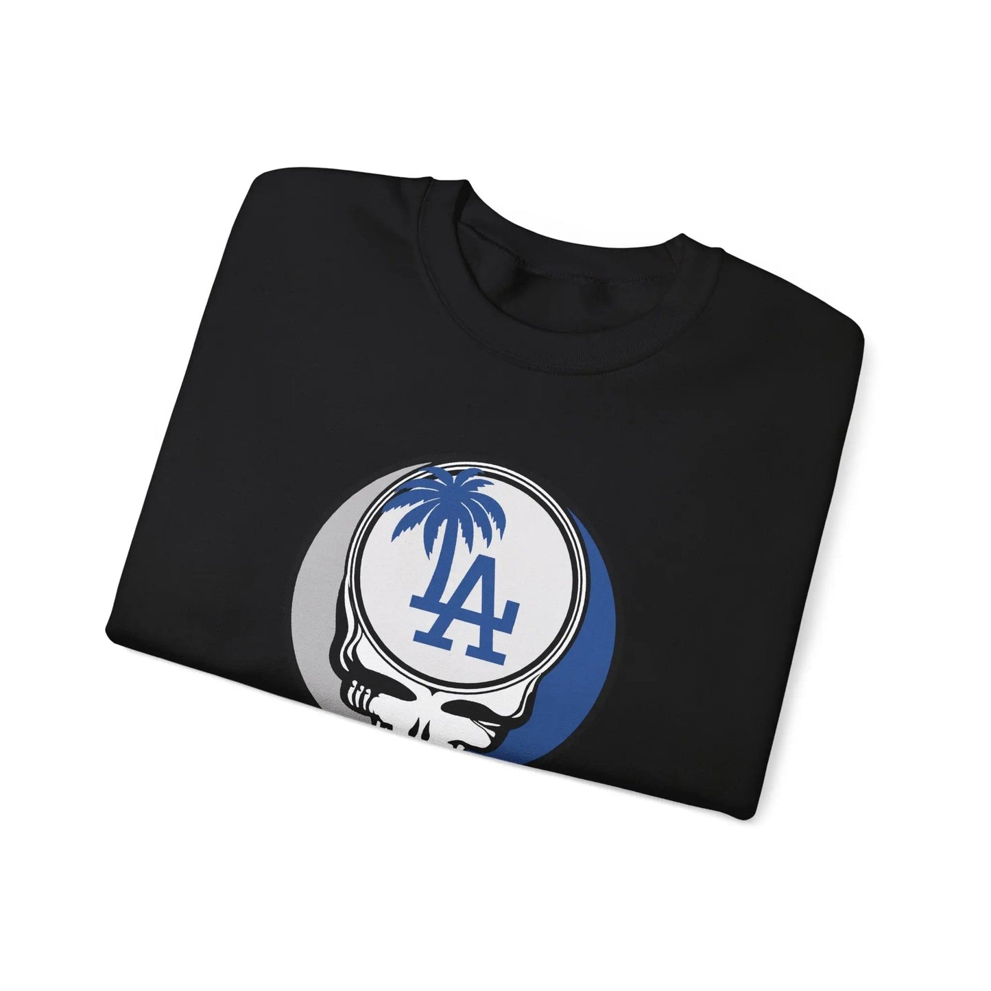 Los Angeles Dodgers Original Stealie Grateful Dead Crewneck Grateful Dead Sweatshirt