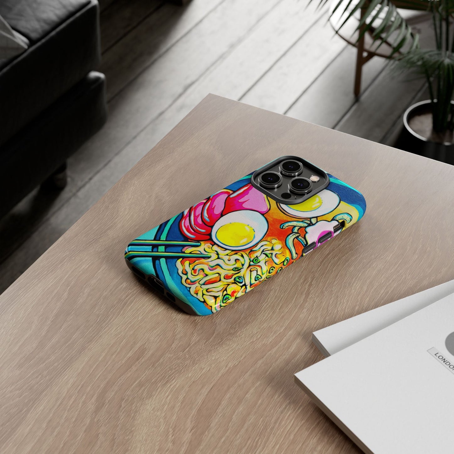 Neon Ramen Tough Phone Case