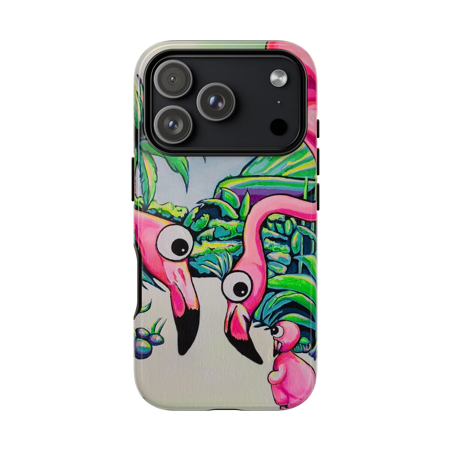 Cyclops Flamingo Family Tough Phone Case