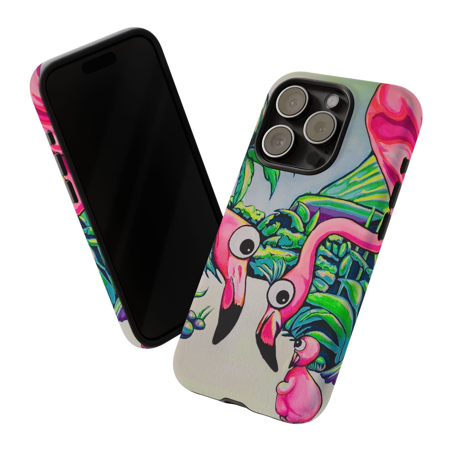 Cyclops Flamingo Family Tough Phone Case