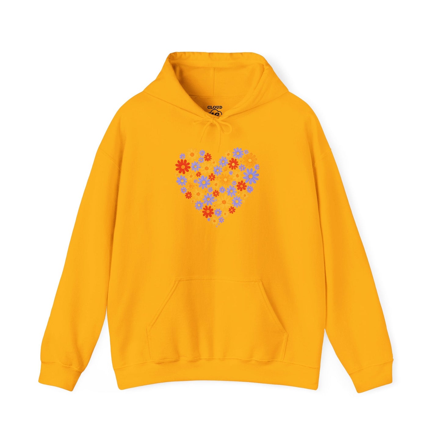 Floral Heart Hoodie - Female Cozy Hoodie - Perfect Gift for Any Occasion