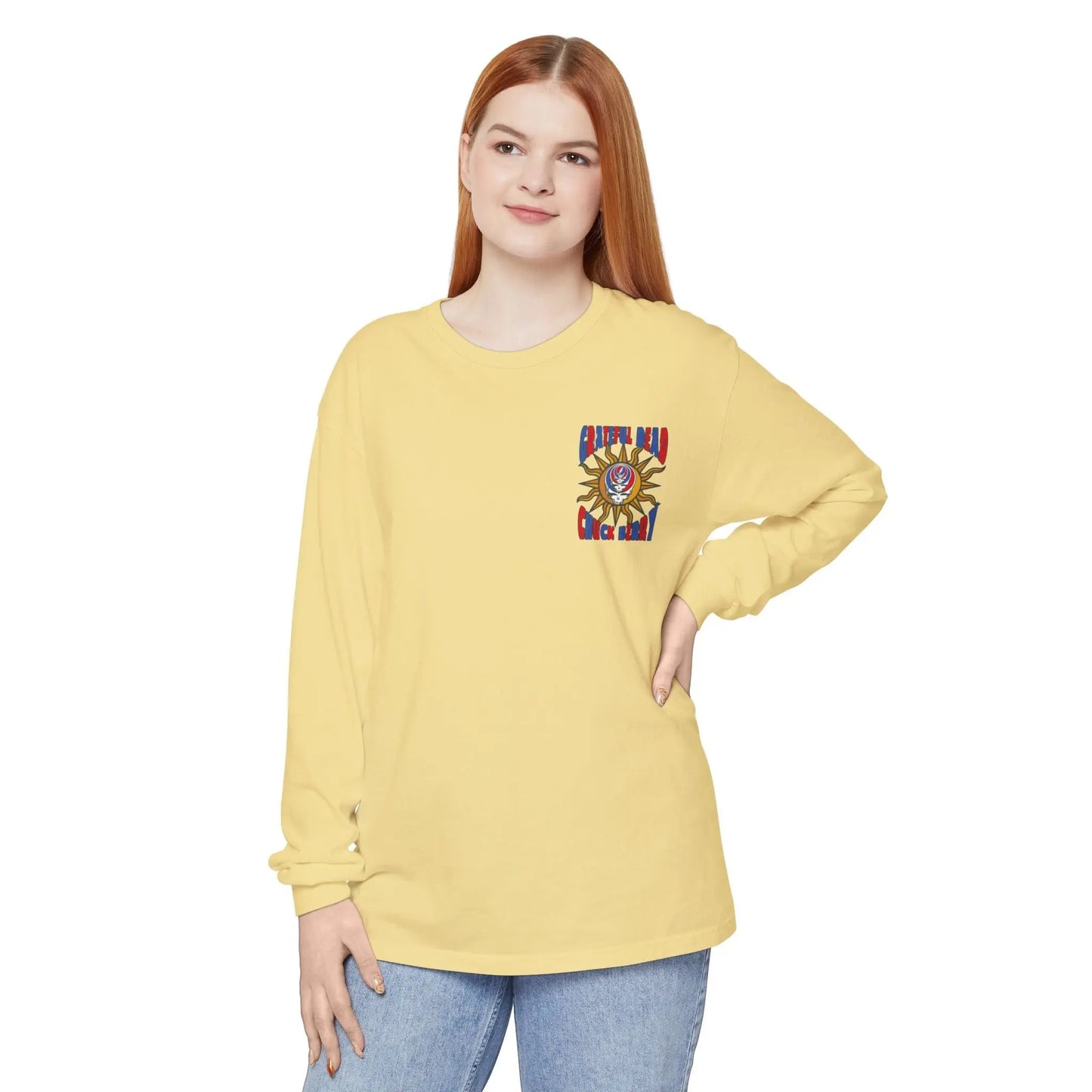 Chuck Berry Grateful Dead Concert Garment-Dyed Long Sleeve T-Shirt