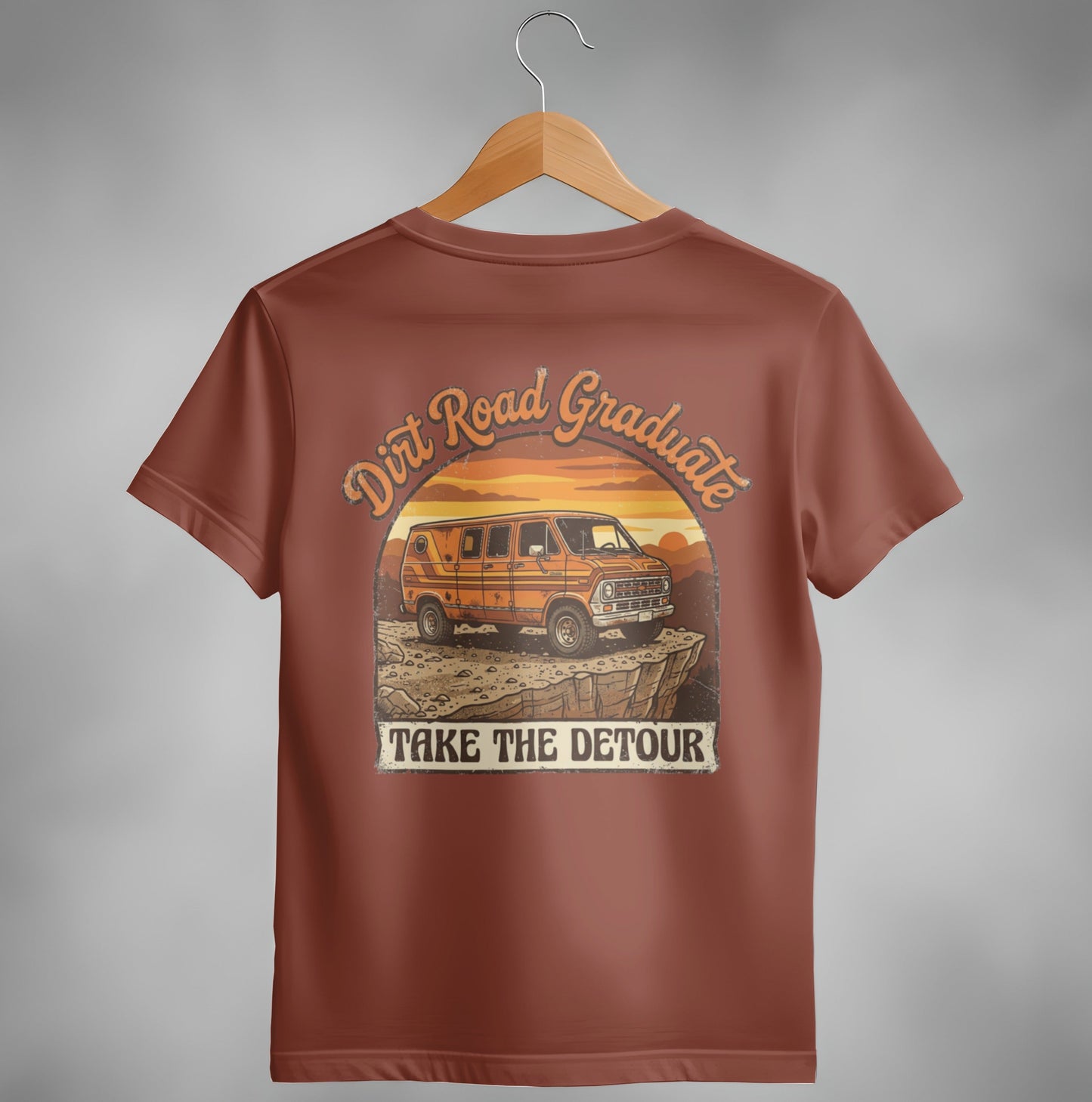 Dirt Road Graduate Vintage Van Life T-Shirt