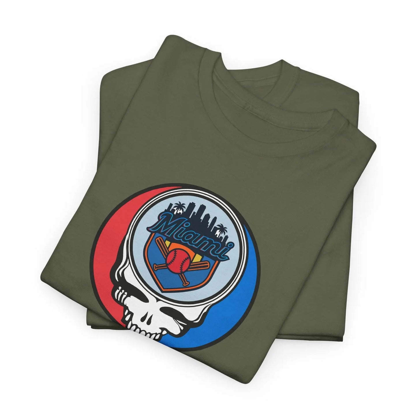 Miami Marlins Original Stealie Grateful Dead T-Shirt