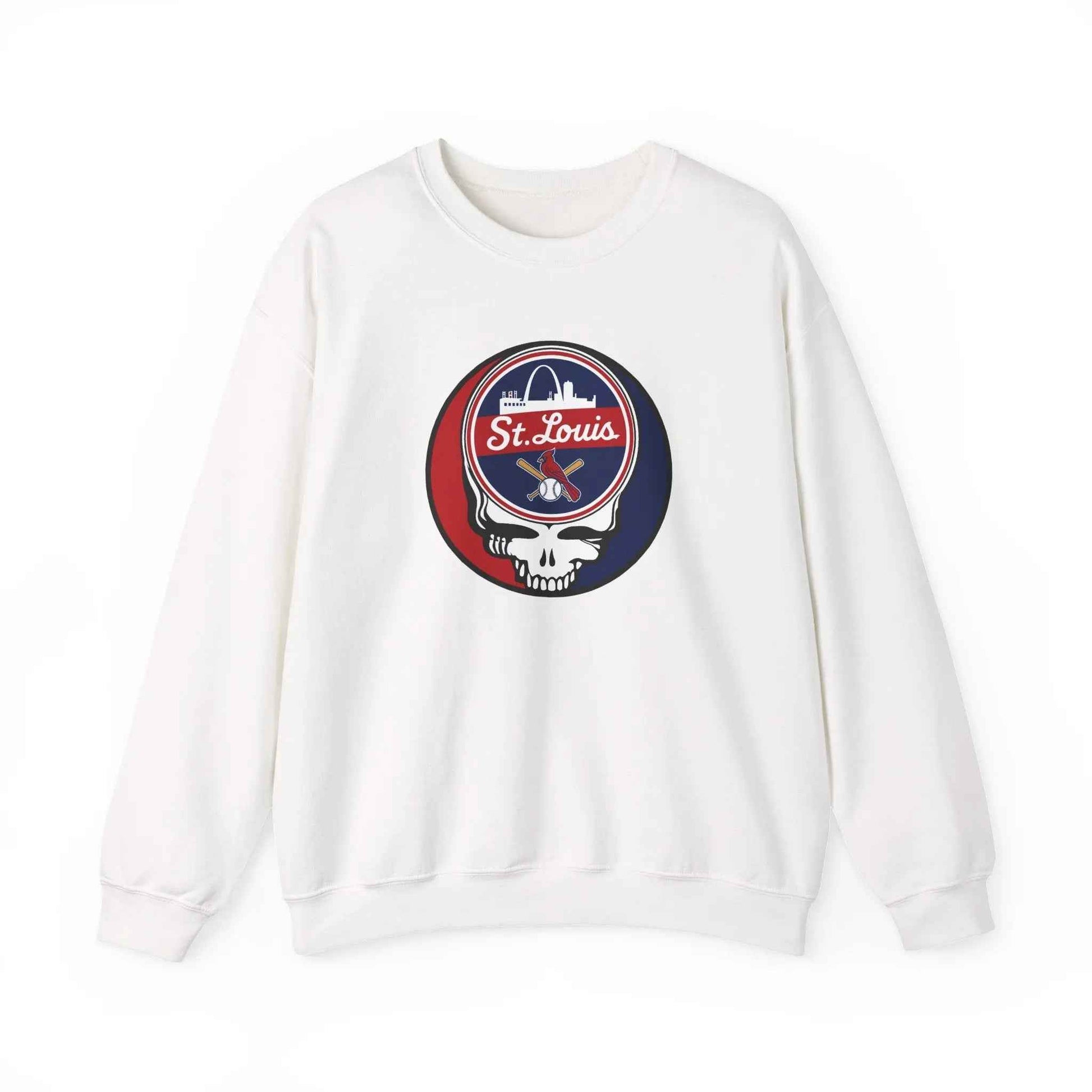 St. Louis Cardinals Original Stealie Grateful Dead Crewneck Grateful Dead Sweatshirt