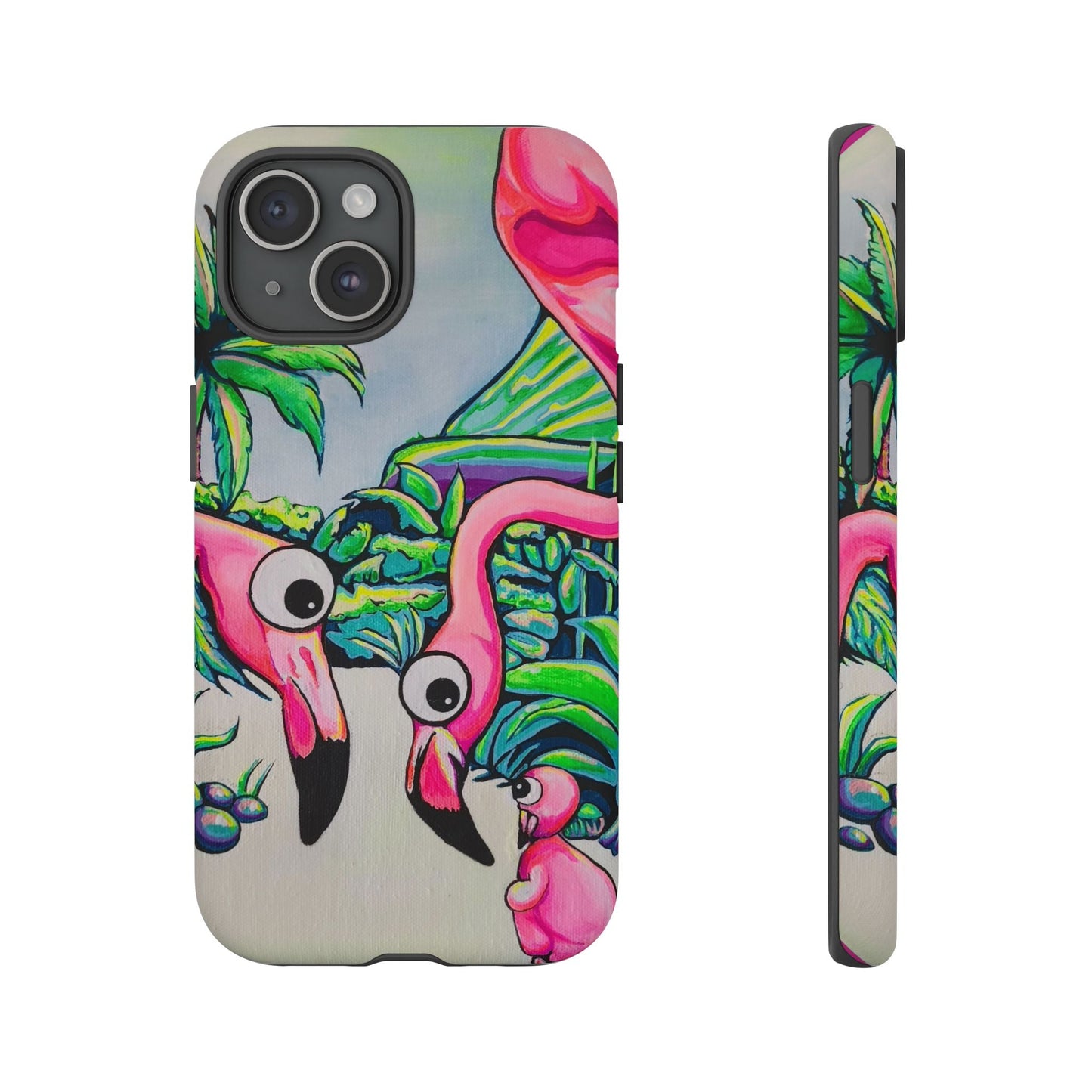 Cyclops Flamingo Family Tough Phone Case