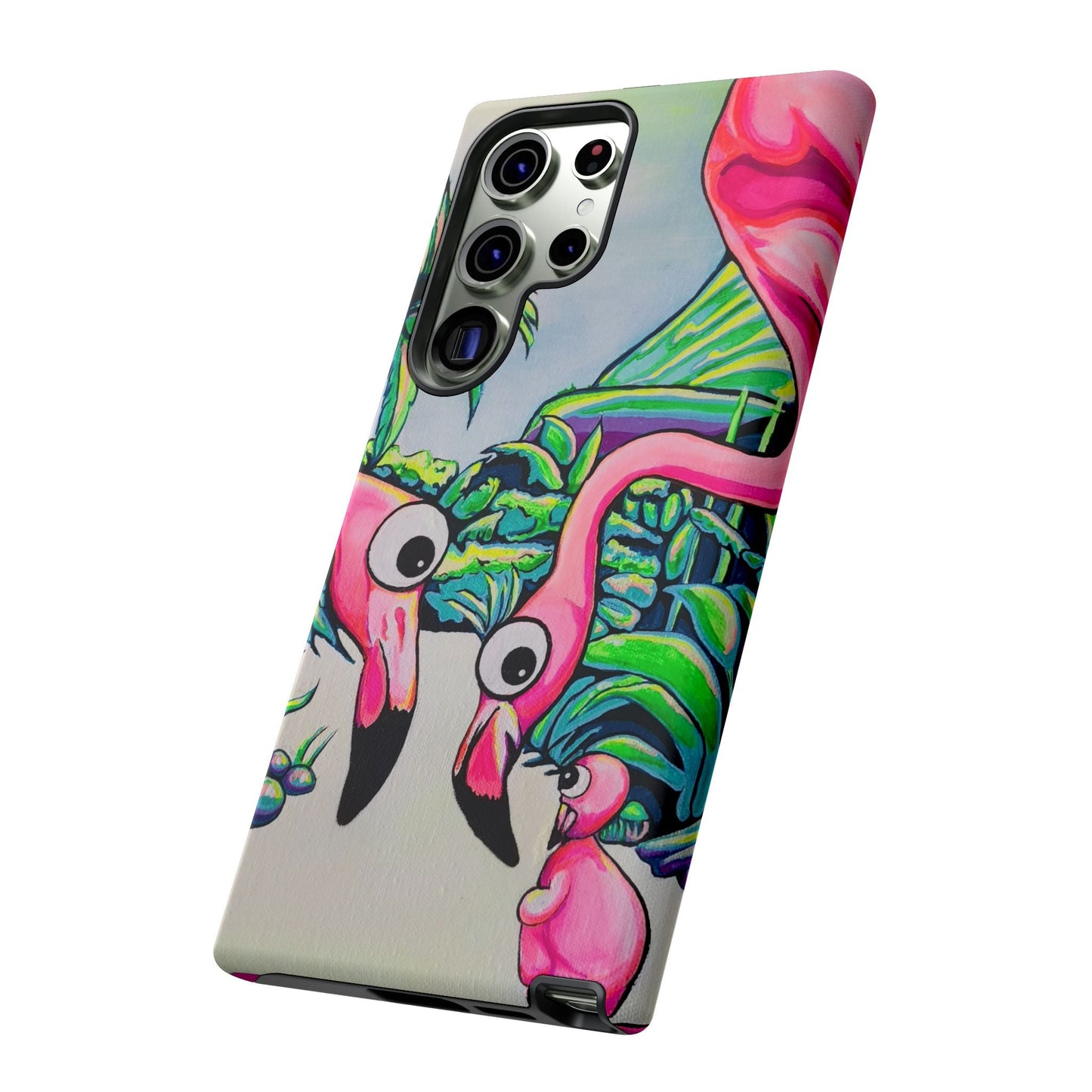 Cyclops Flamingo Family Tough Phone Case