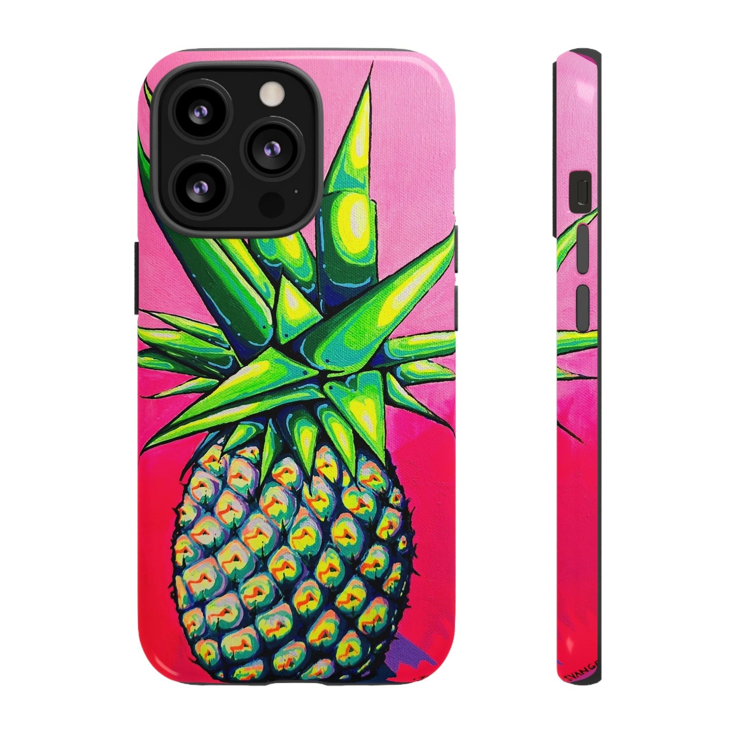 Neon Pineapple Tough Phone Case