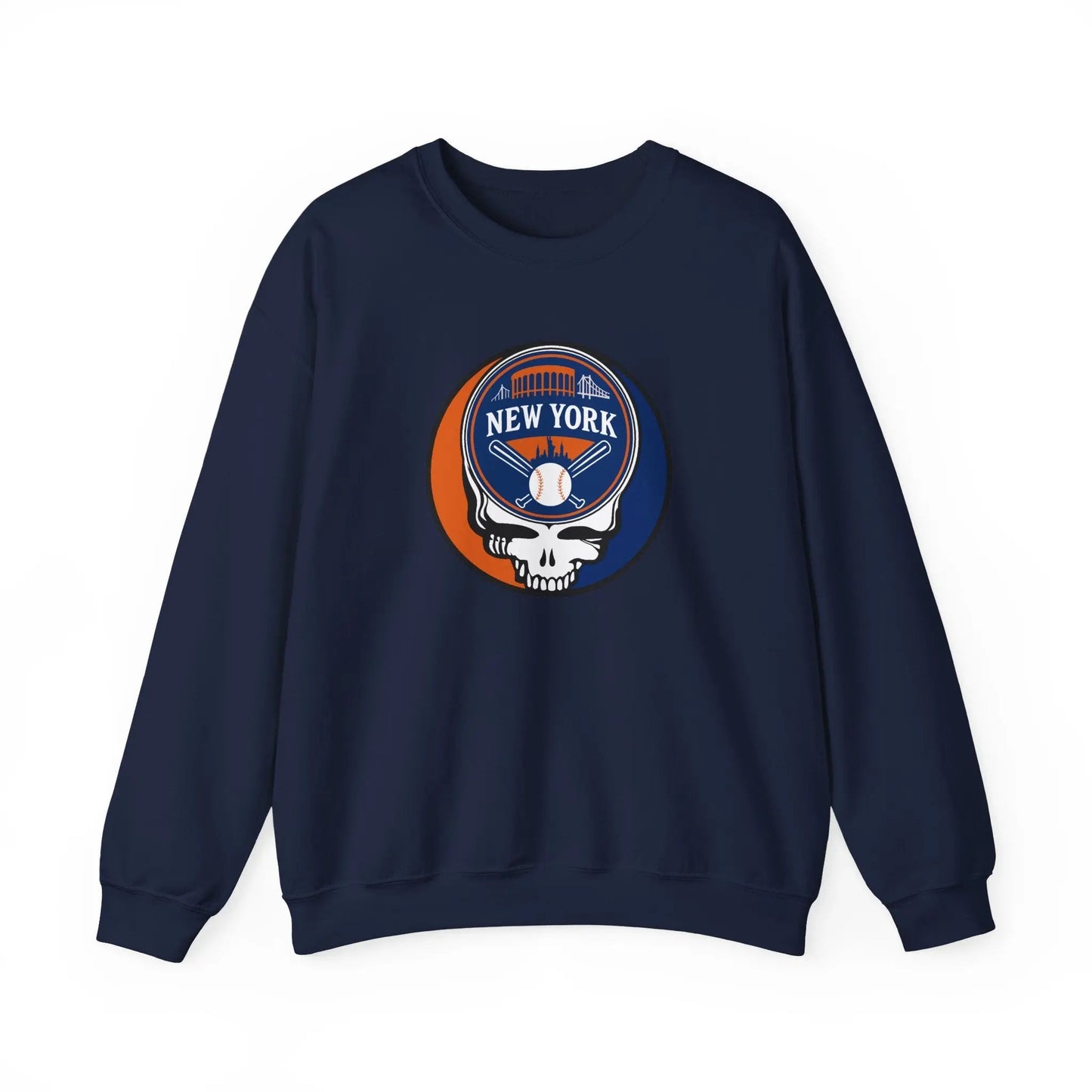 New York Mets Original Stealie Grateful Dead Crewneck Grateful Dead Sweatshirt