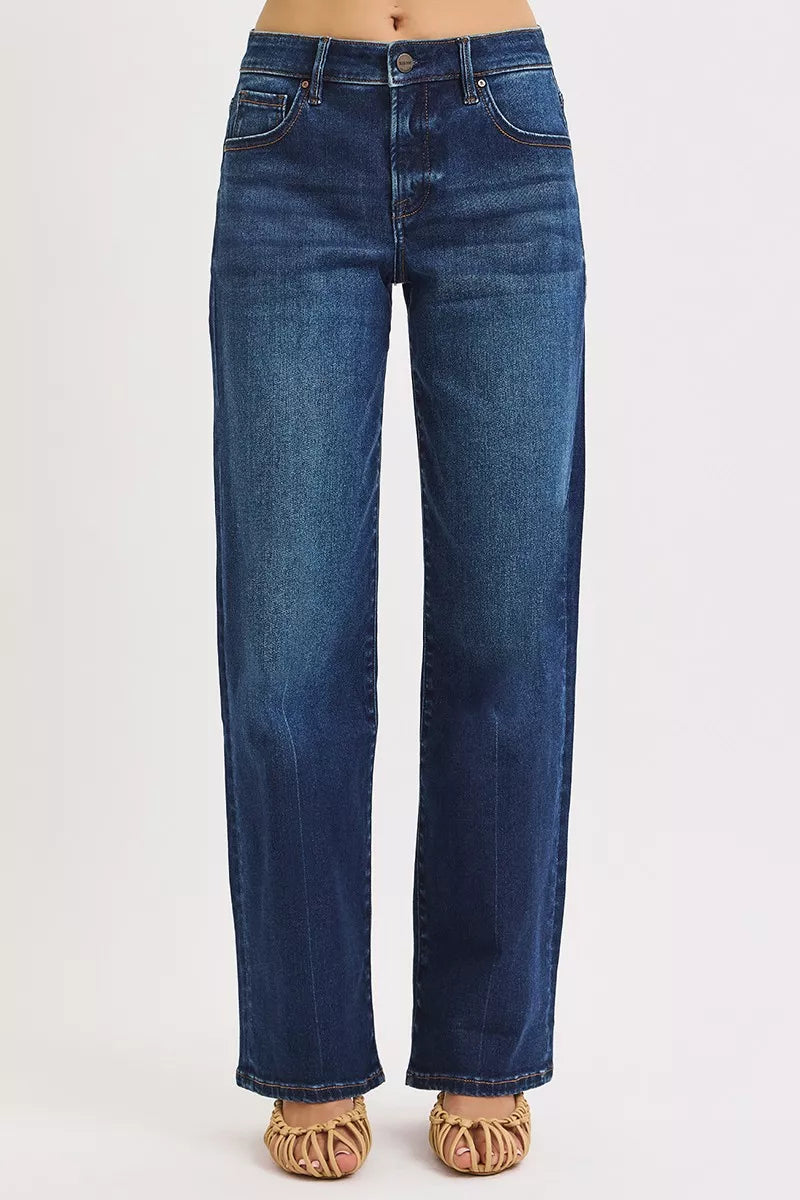 RISEN Jeans - Mid Rise Wide Baggy Jeans