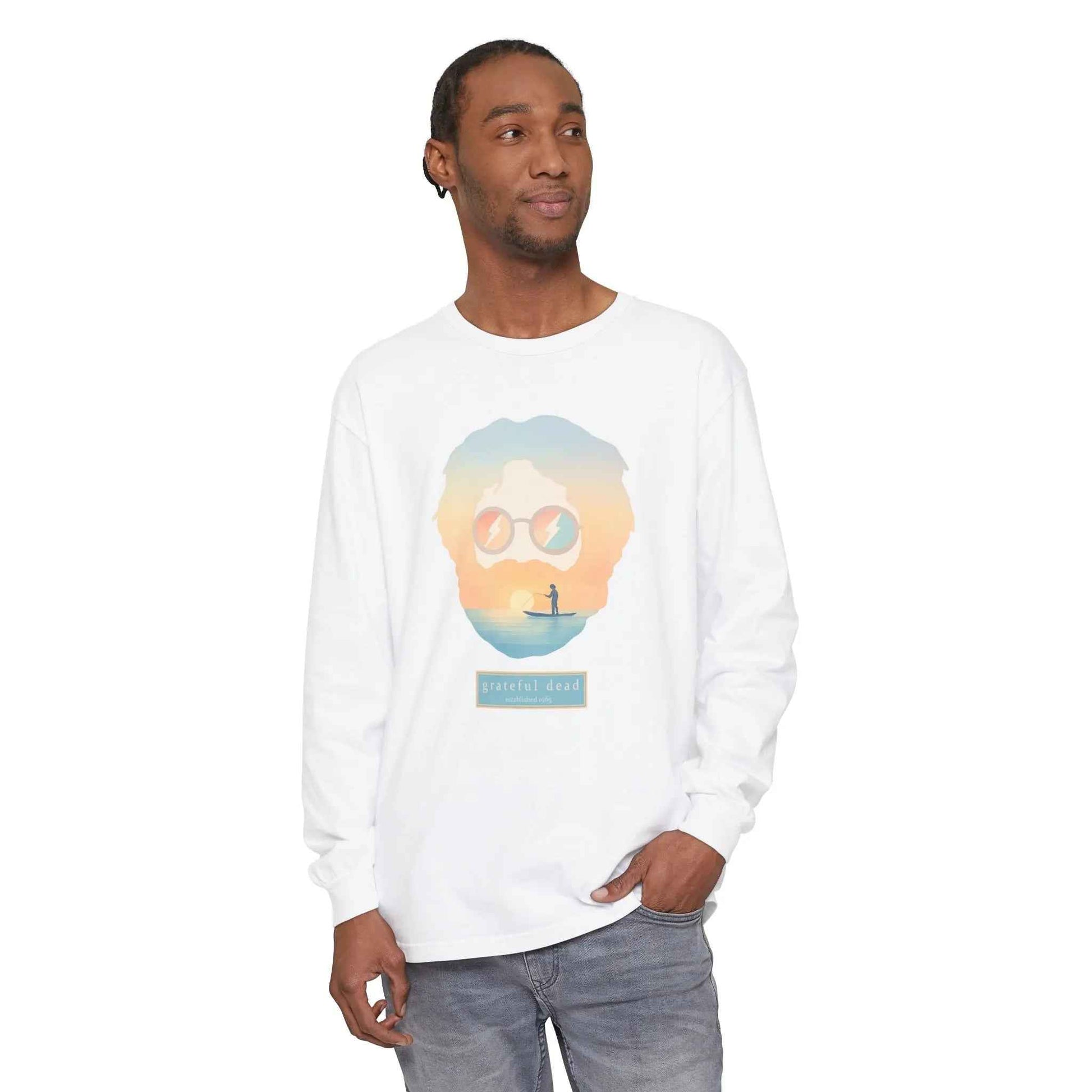 Tropical Jerry Vineyard Collection Garment-Dyed Long Sleeve T-Shirt