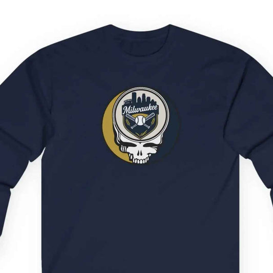 Milwaukee Brewers Original Stealie Long Sleeve T-Shirt