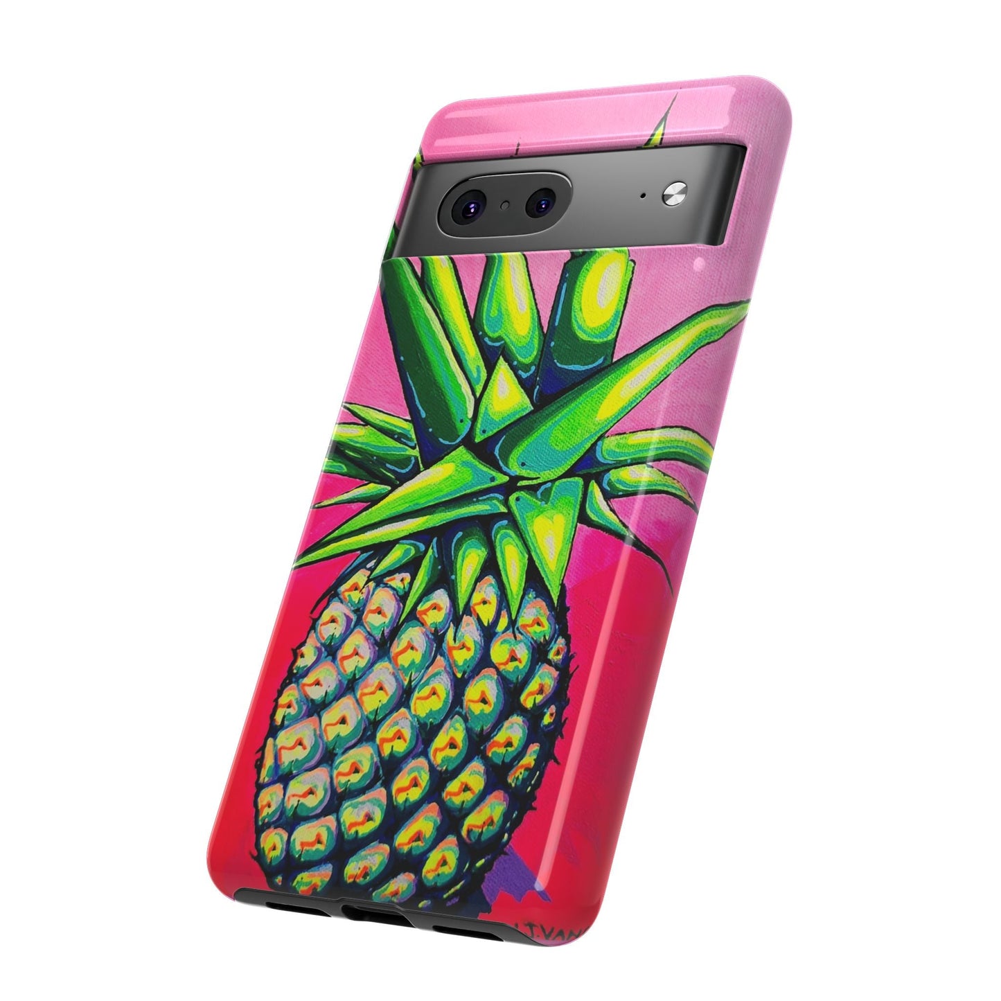 Neon Pineapple Tough Phone Case