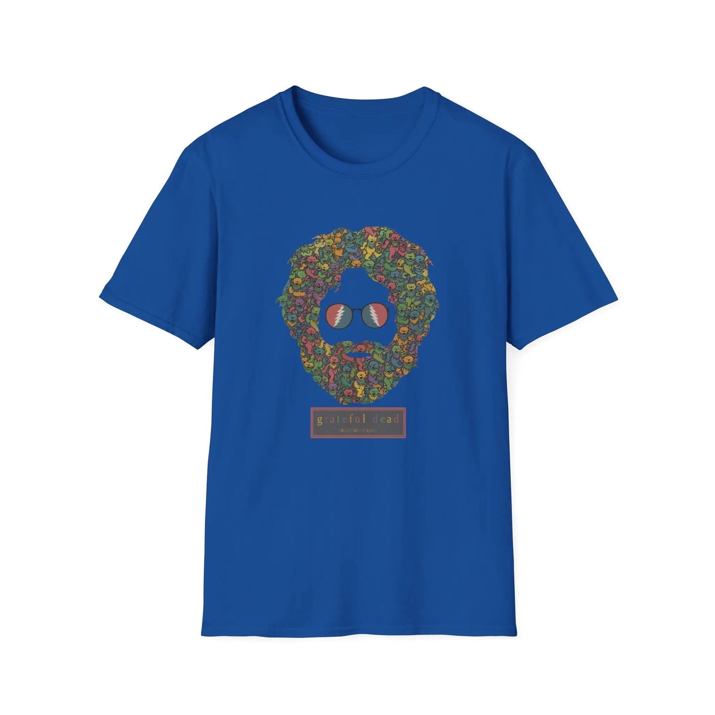 Jerry Garcia Dancing Bears Face - Vineyard Collection Grateful Dead T-Shirt