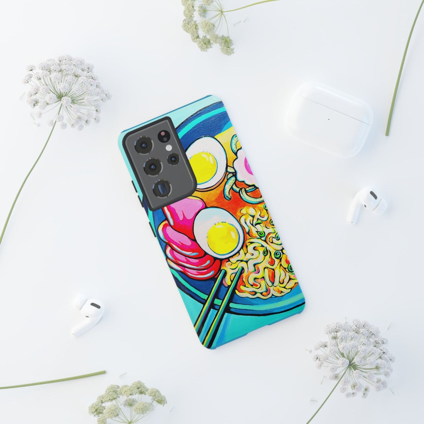 Neon Ramen Tough Phone Case