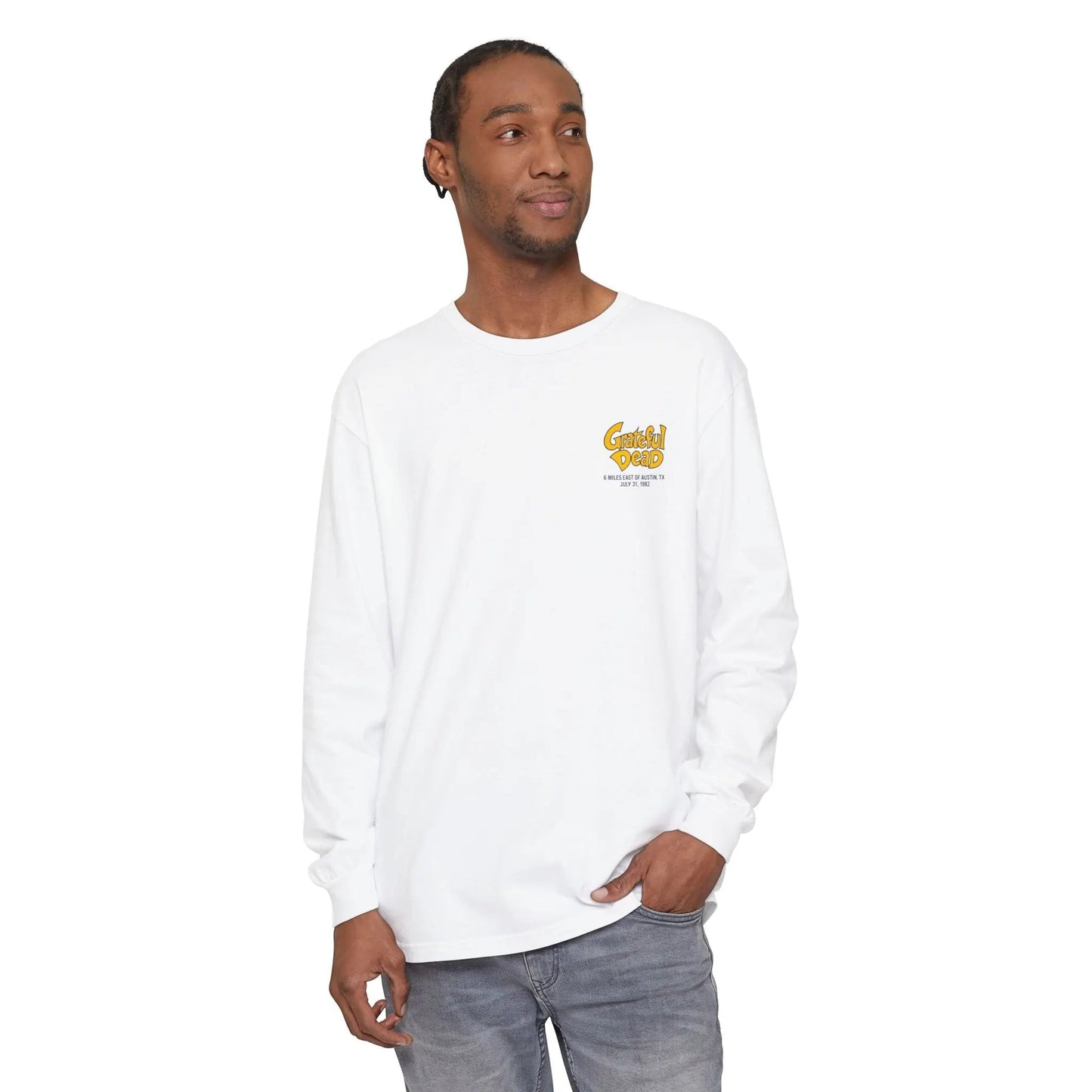 Austin, TX Grateful Dead Concert Garment-Dyed Long Sleeve T-Shirt