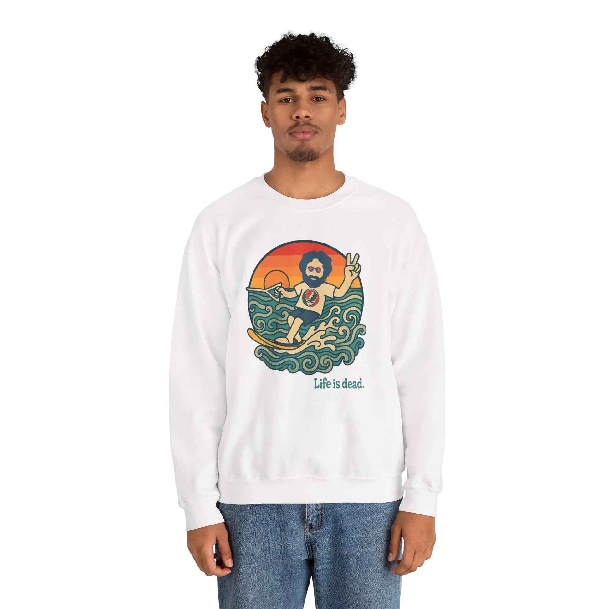 Waterskiin' Jerry Life is dead.® Crewneck