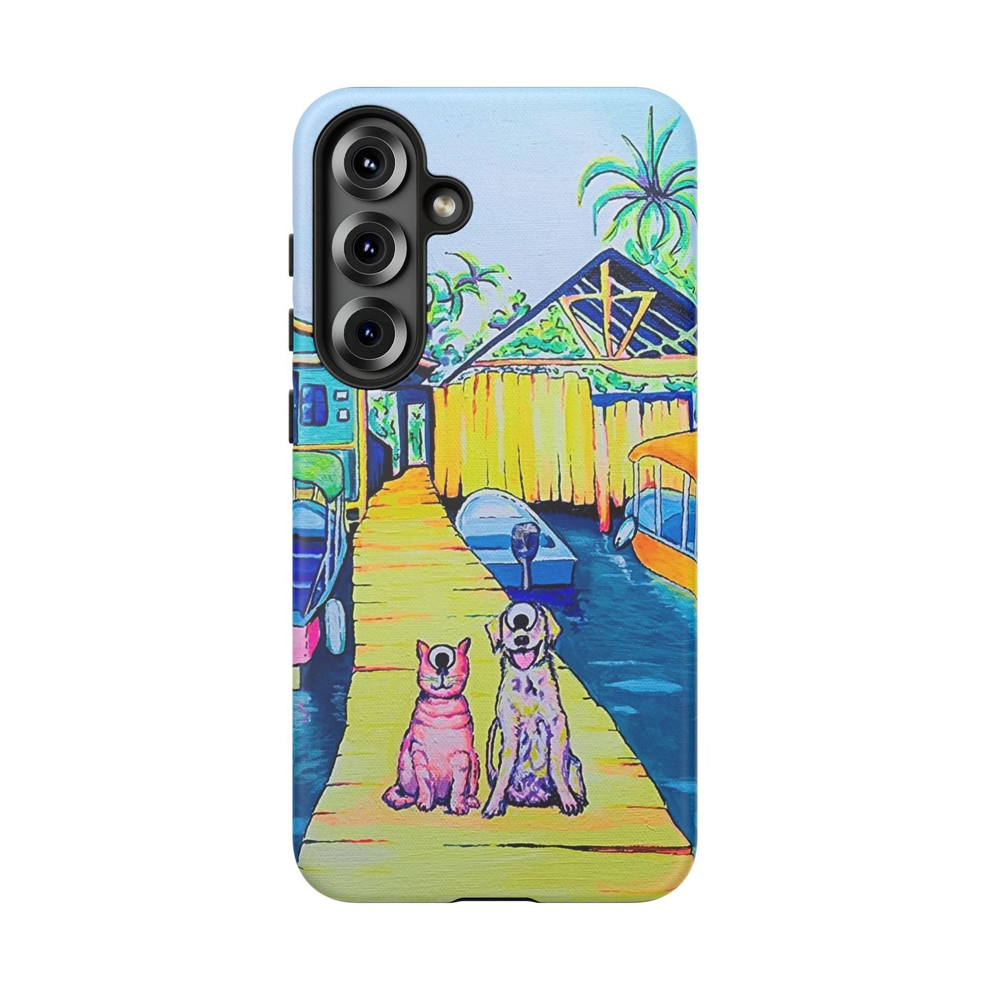Cyclops Cat and Dog in Bocas Tough Phone Case